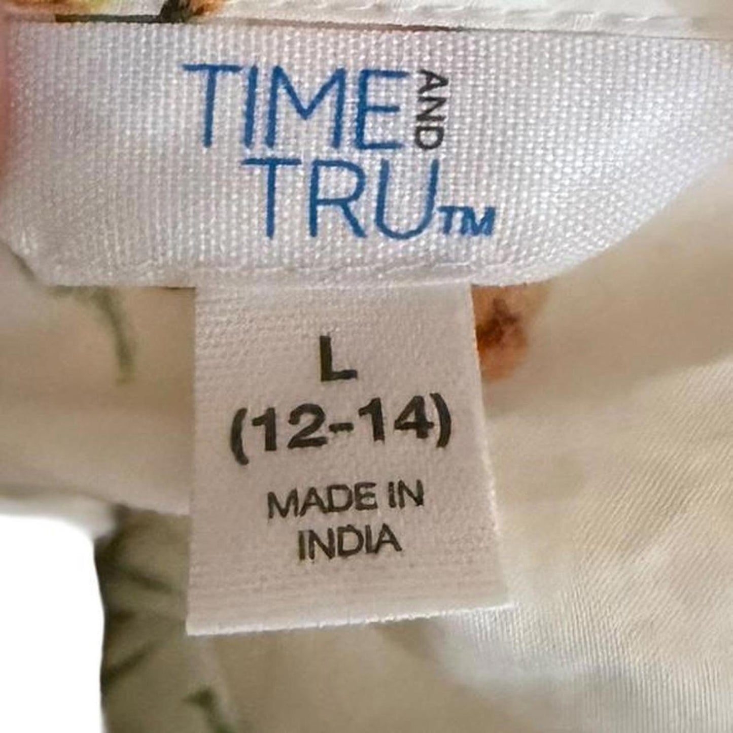 Time and Tru Orange Blossom Dress