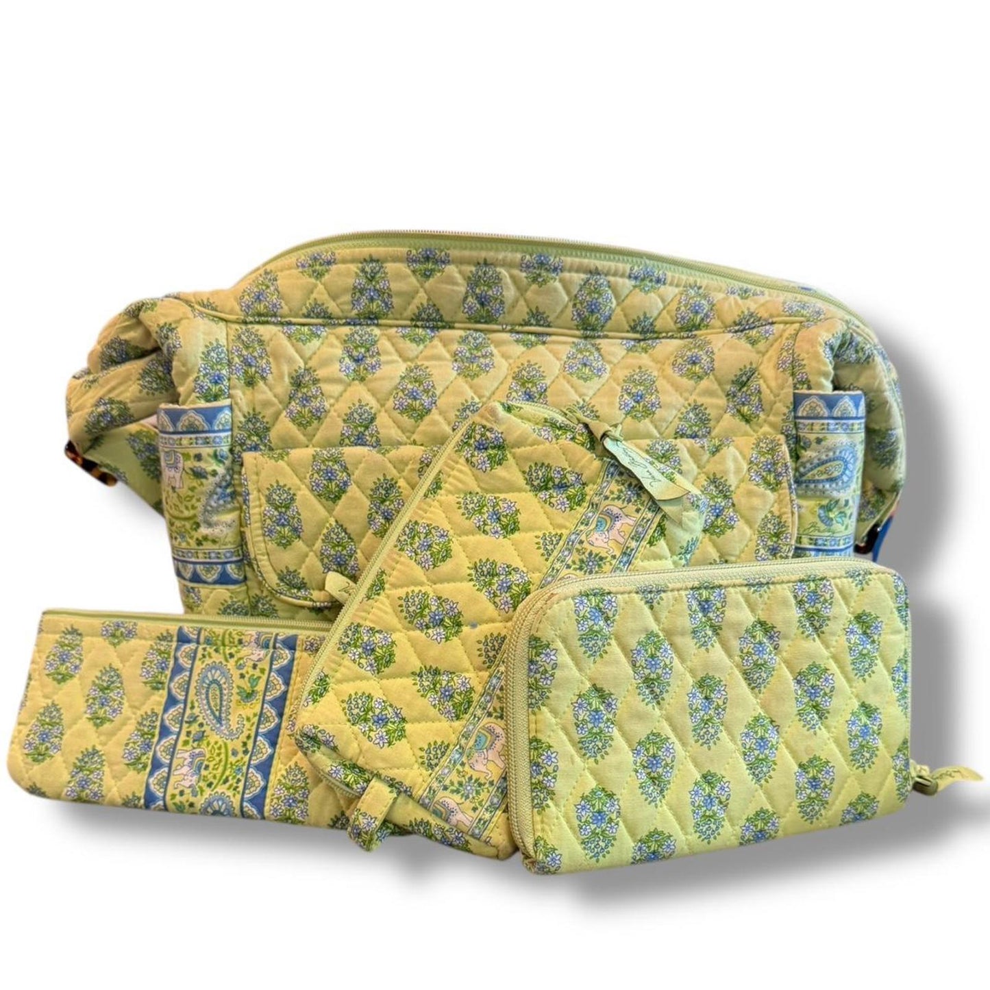 Vera Bradley Citrus Elephant Shoulder Bag Set