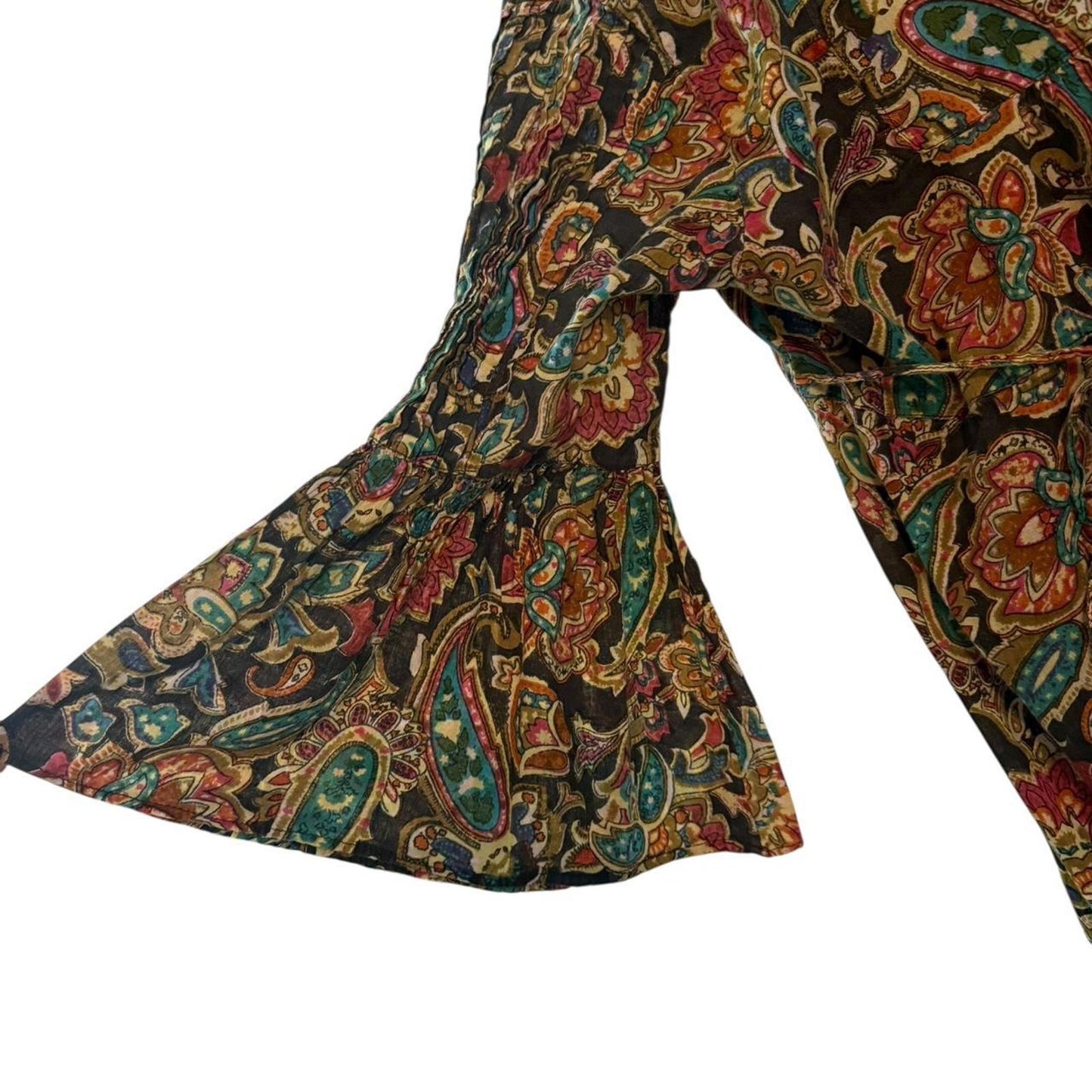 Vintage 1970s Boho Paisley Dress 🌸