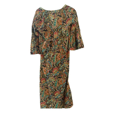 Vintage 1970s Boho Paisley Dress 🌸