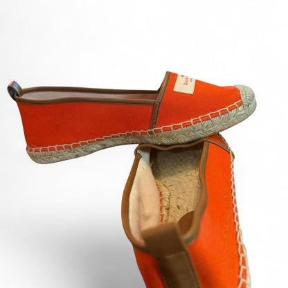 🧡 Kate Spade Orange Canvas Espadrilles – Size 7 🧡
