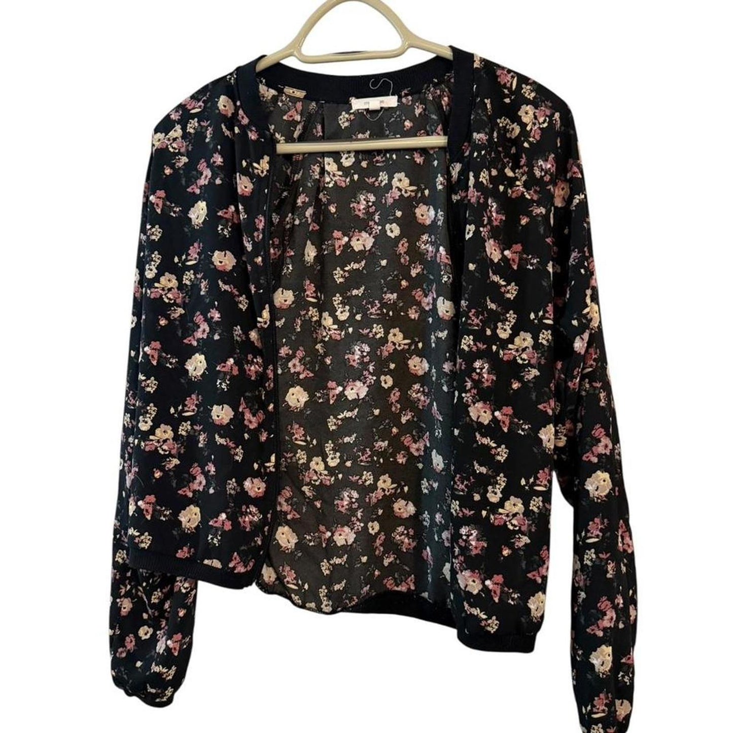 2010s Maurices Floral Bomber Jacket 🌸