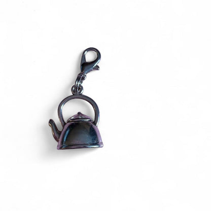 Handmade teapot zipper pull charm 🫖