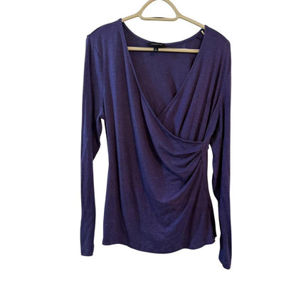 2010s Banana Republic Draped Surplice Top 💜