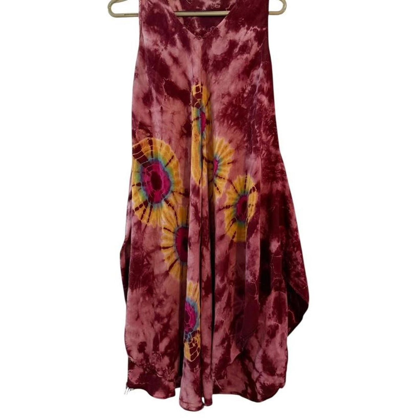 2000s/2010s Boho Tie-Dye Festival Dress 🌈
