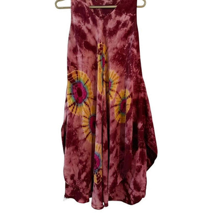 2000s/2010s Boho Tie-Dye Festival Dress 🌈
