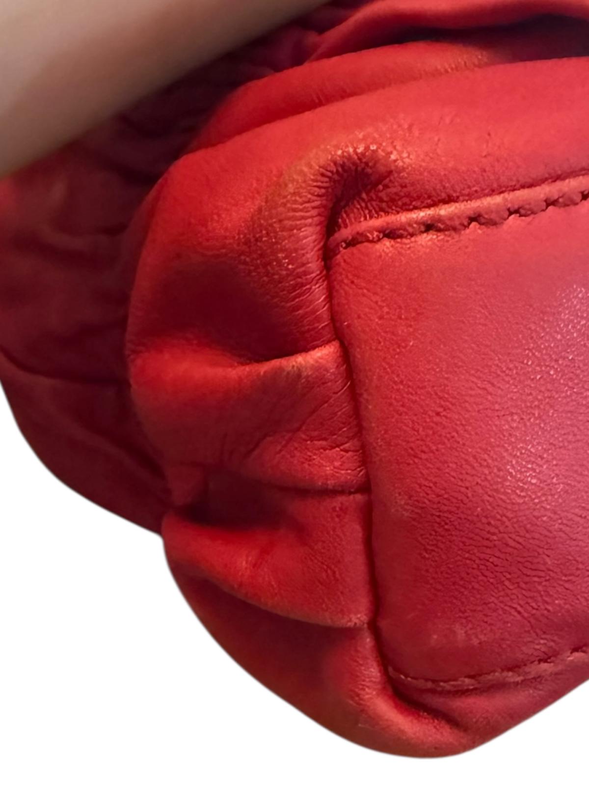 Michael Kors Ruched Leather Shoulder Bag