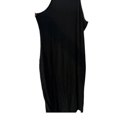 Ribbed XL no boundaries bodycon racer back midi dress.