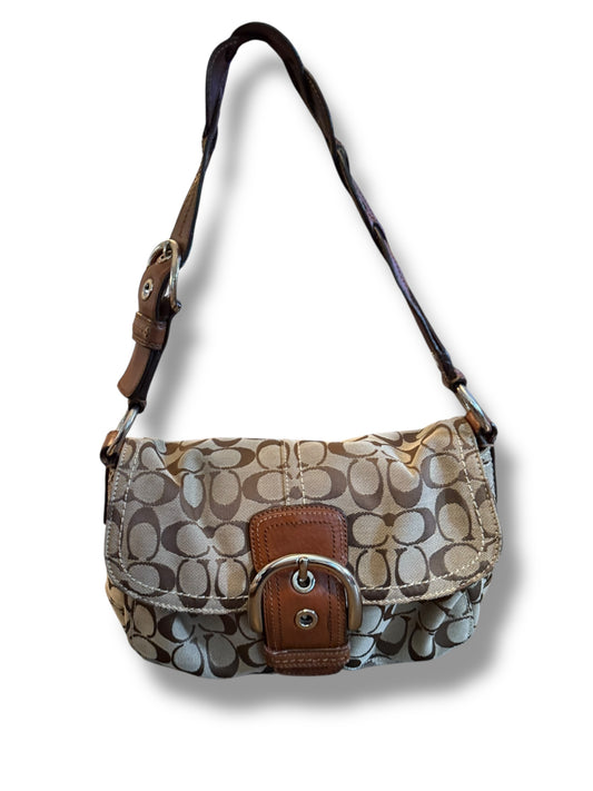 Coach SoHo Signature Buckle Flap Shoulder Bag