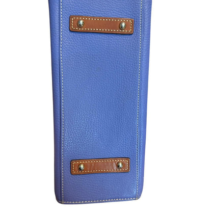 Dooney & Bourke 90s Vintage Blue Pebble Leather Tote