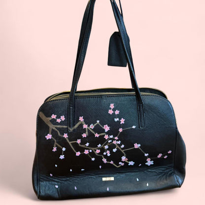 Custom Cherry Blossom Crossbody Bowler