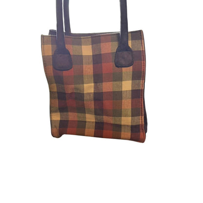 🍁 Vintage Longaberger Plaid Mini Tote (Late ’90s–Early 2000s) 🍁