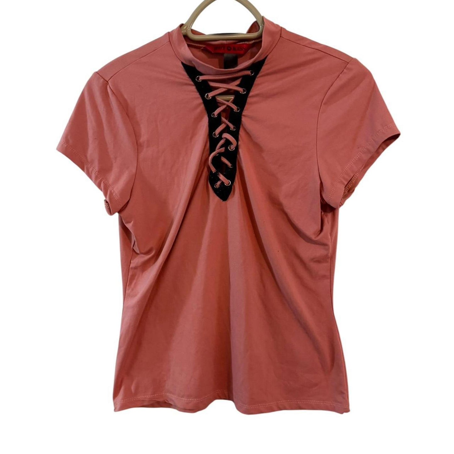 Y2K Hot Kiss Lace-Up Tee 🔥